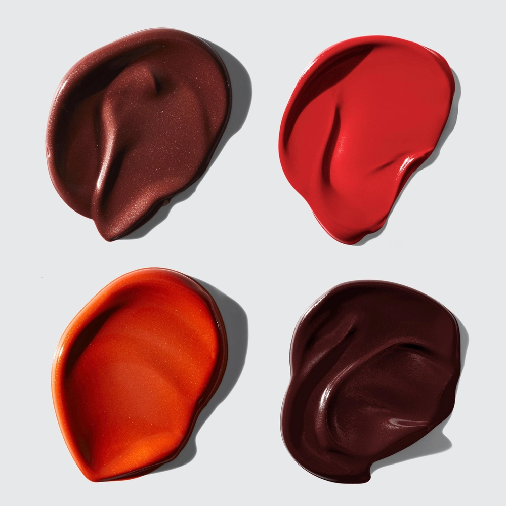 Cloud Paint sample swatches in dark red, red, orange and brown